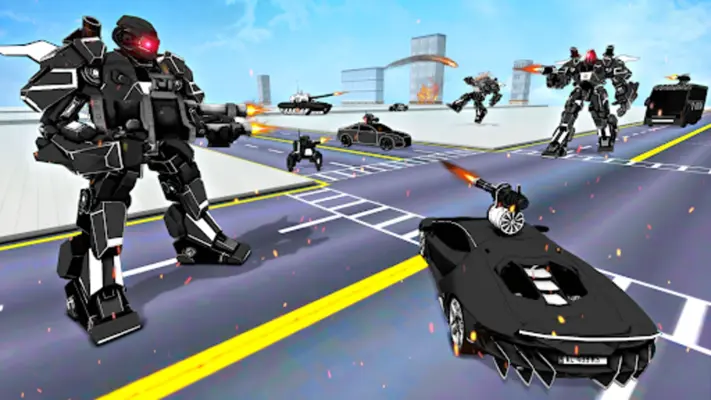 Incredible Robot Game Car Game android App screenshot 1