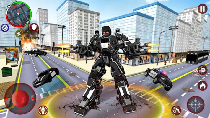 Incredible Robot Game Car Game android App screenshot 2