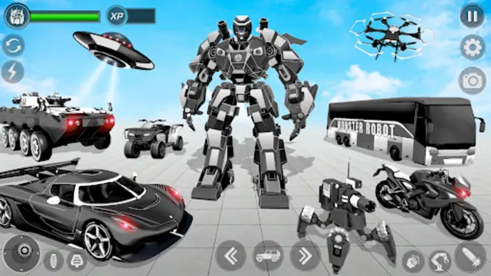 Incredible Robot Game Car Game android App screenshot 4